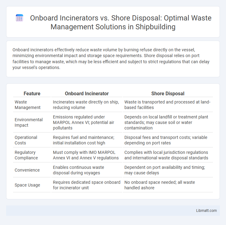 Onboard Incinerators vs. Shore Disposal: Optimal Waste Management Solutions in Shipbuilding