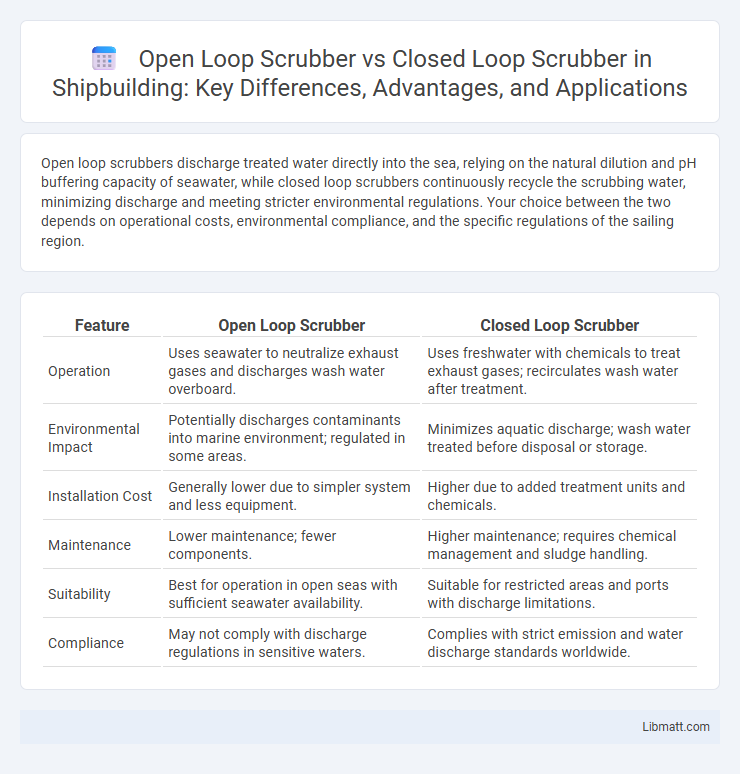 Open Loop Scrubber vs Closed Loop Scrubber in Shipbuilding: Key Differences, Advantages, and Applications