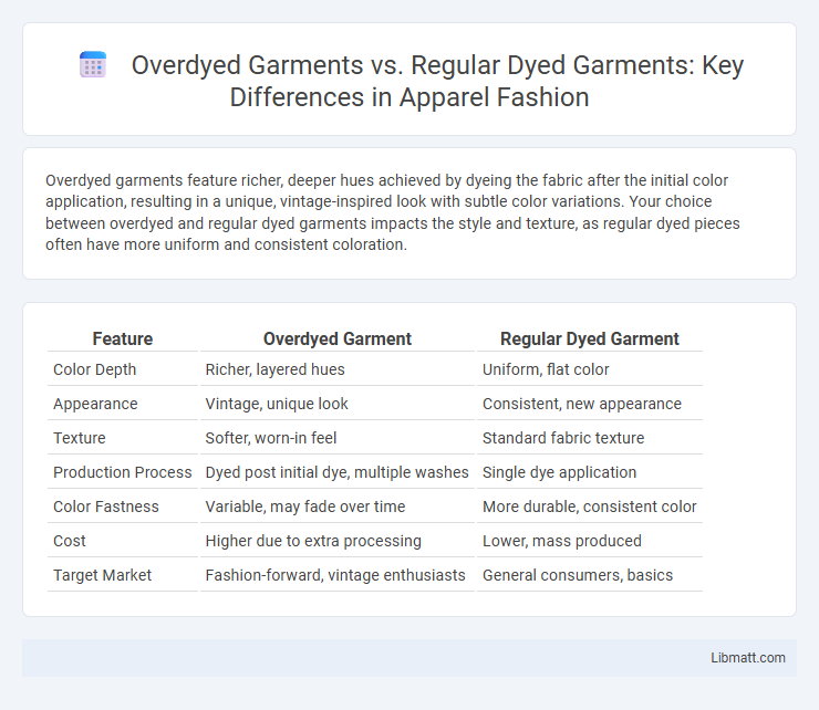 Overdyed Garments vs. Regular Dyed Garments: Key Differences in Apparel Fashion
