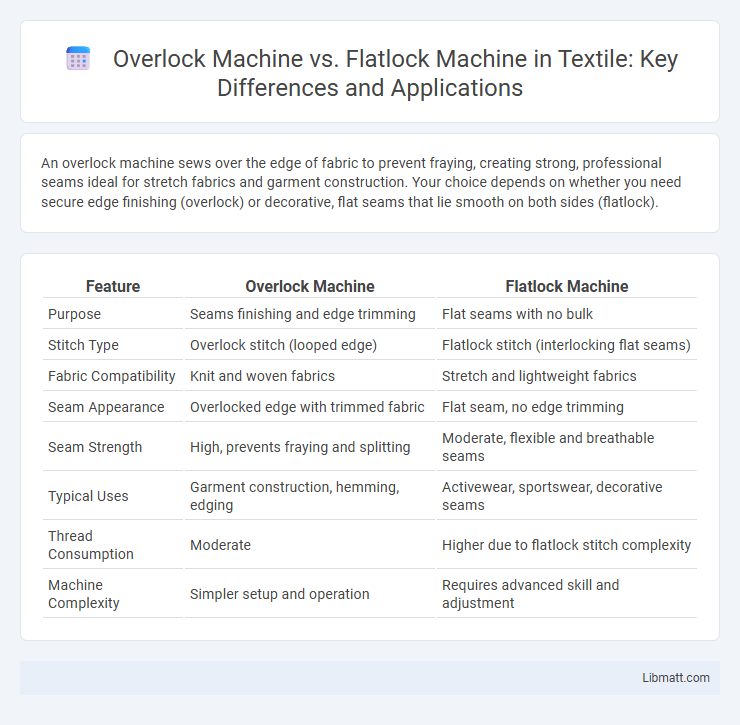 Overlock Machine vs. Flatlock Machine in Textile: Key Differences and Applications