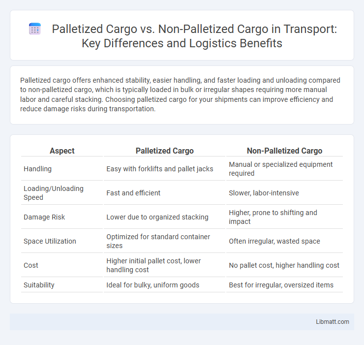 Palletized Cargo vs. Non-Palletized Cargo in Transport: Key Differences and Logistics Benefits