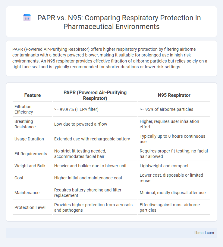 PAPR vs. N95: Comparing Respiratory Protection in Pharmaceutical Environments