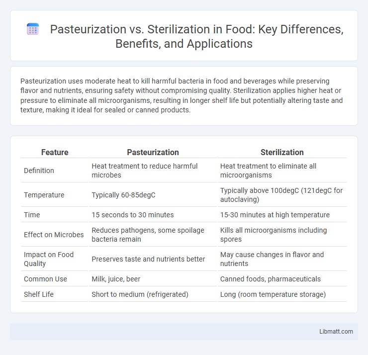Pasteurization vs. Sterilization in Food: Key Differences, Benefits, and Applications