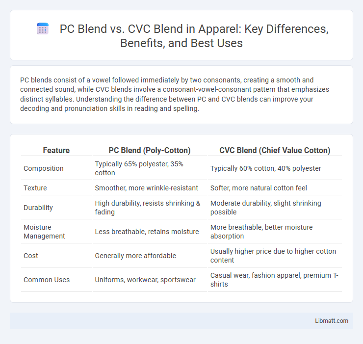 PC Blend vs. CVC Blend in Apparel: Key Differences, Benefits, and Best Uses
