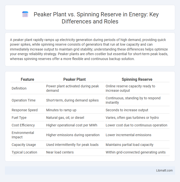 Peaker Plant vs. Spinning Reserve in Energy: Key Differences and Roles