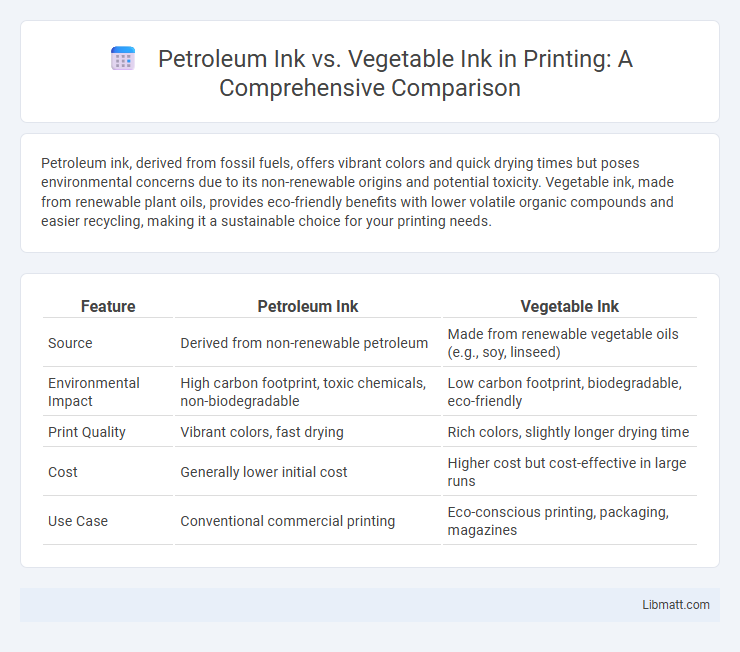Petroleum Ink vs. Vegetable Ink in Printing: A Comprehensive Comparison