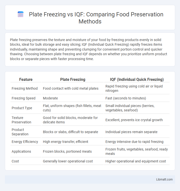 Plate Freezing vs IQF: Comparing Food Preservation Methods