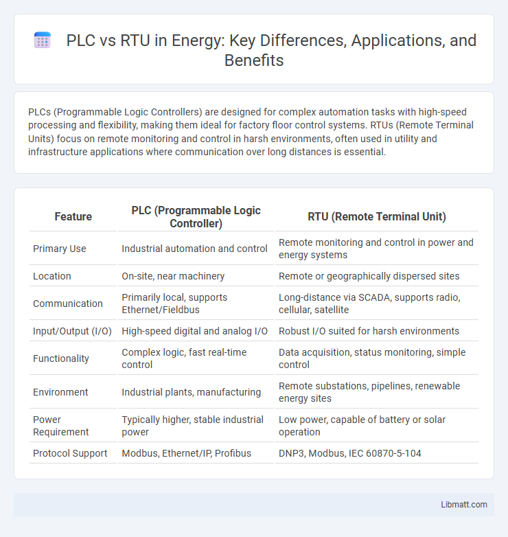 PLC vs RTU in Energy: Key Differences, Applications, and Benefits