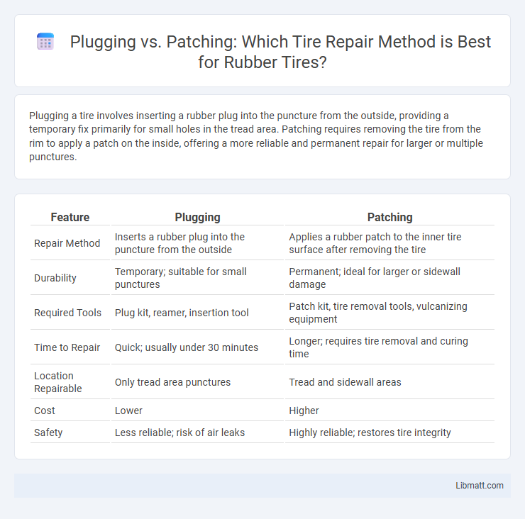 Plugging vs. Patching: Which Tire Repair Method is Best for Rubber Tires?