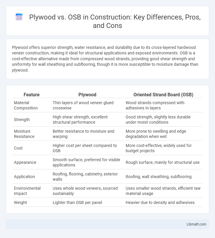 Plywood vs. OSB in Construction: Key Differences, Pros, and Cons