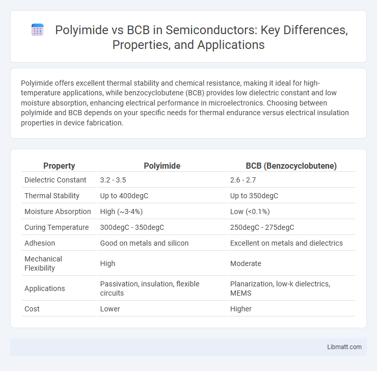 Polyimide vs BCB in Semiconductors: Key Differences, Properties, and Applications