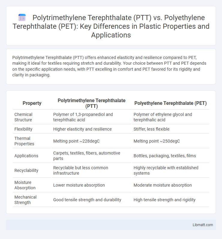 Polytrimethylene Terephthalate (PTT) vs. Polyethylene Terephthalate (PET): Key Differences in Plastic Properties and Applications