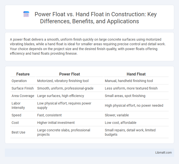 Power Float vs. Hand Float in Construction: Key Differences, Benefits, and Applications