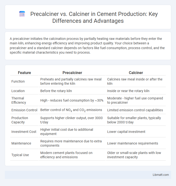 Precalciner vs. Calciner in Cement Production: Key Differences and Advantages
