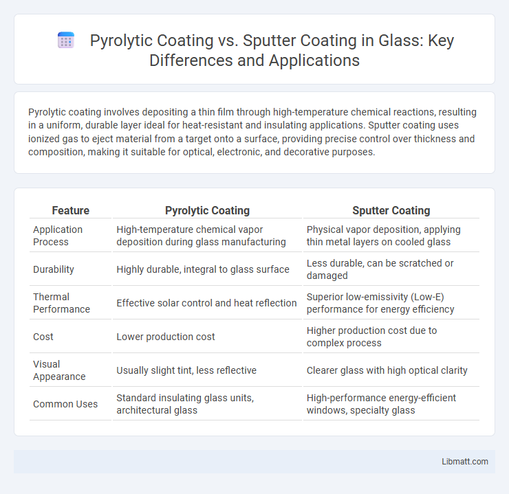 Pyrolytic Coating vs. Sputter Coating in Glass: Key Differences and Applications