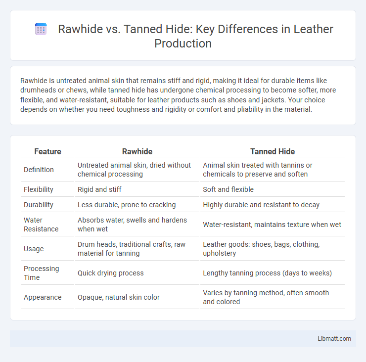 Rawhide vs. Tanned Hide: Key Differences in Leather Production