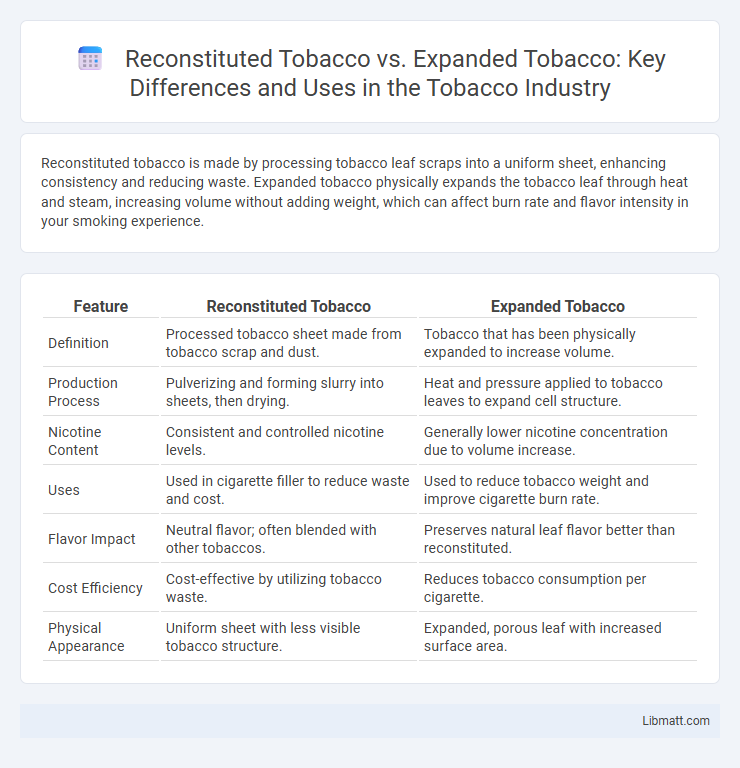Reconstituted Tobacco vs. Expanded Tobacco: Key Differences and Uses in the Tobacco Industry