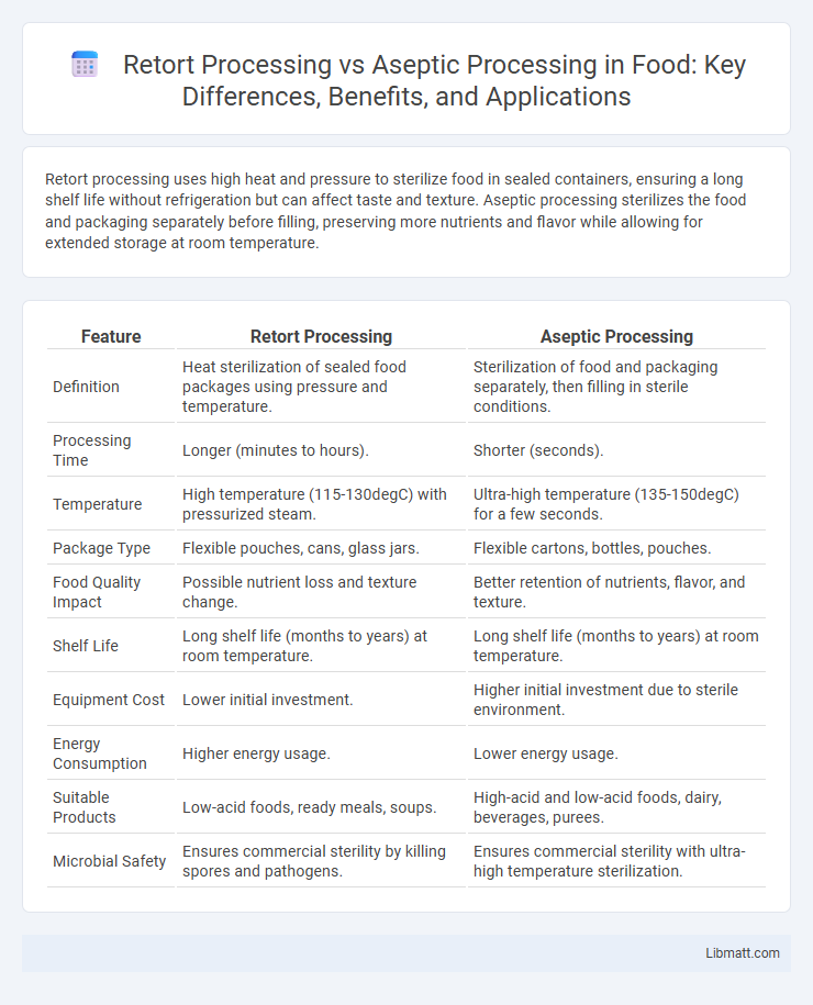 Retort Processing vs Aseptic Processing in Food: Key Differences, Benefits, and Applications