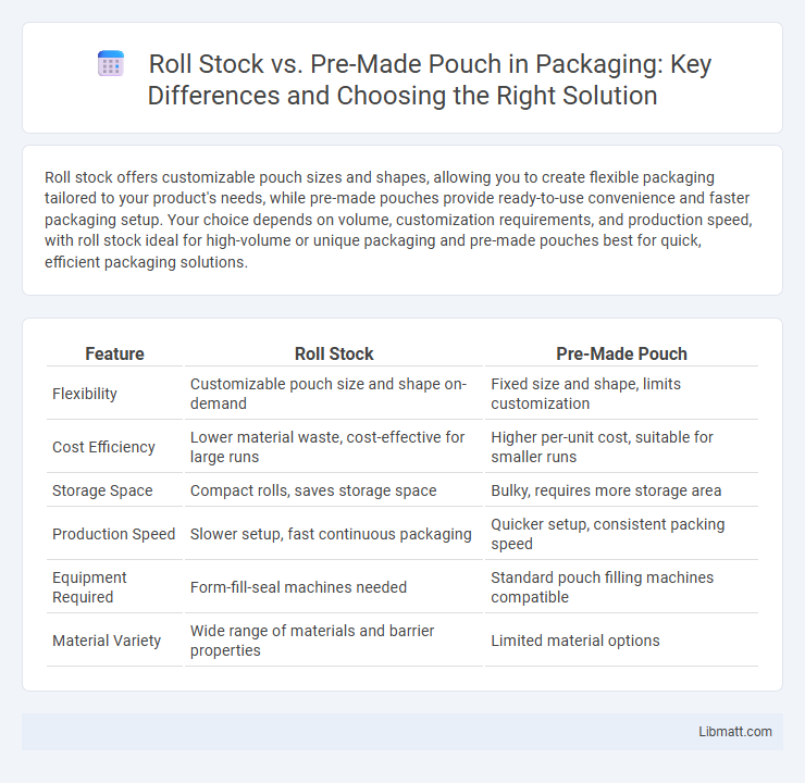 Roll Stock vs. Pre-Made Pouch in Packaging: Key Differences and Choosing the Right Solution