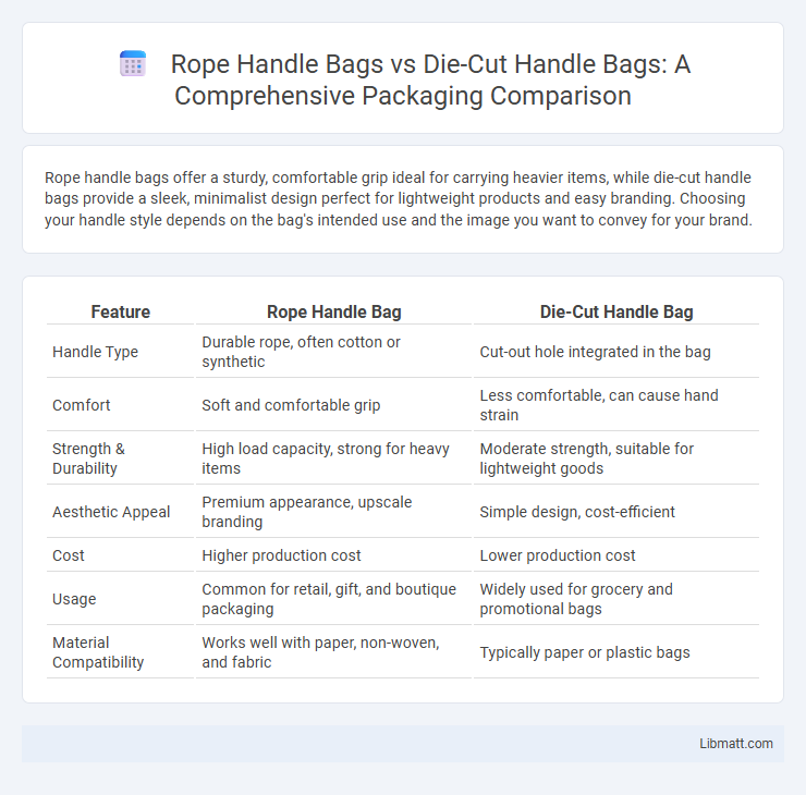 Rope Handle Bags vs Die-Cut Handle Bags: A Comprehensive Packaging Comparison