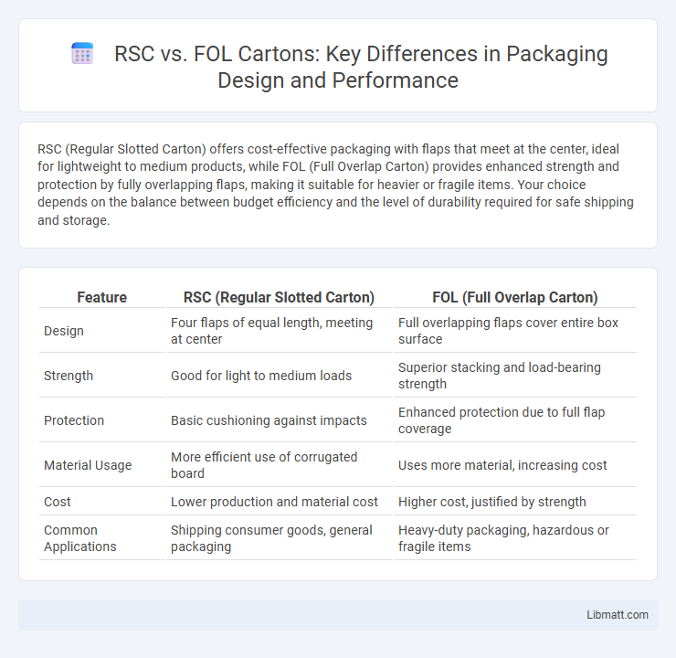 RSC vs. FOL Cartons: Key Differences in Packaging Design and Performance