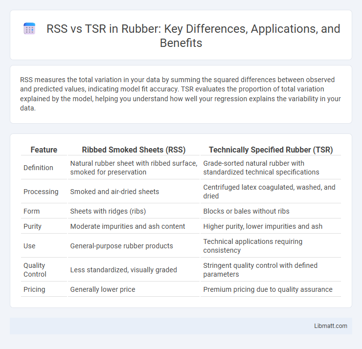 RSS vs TSR in Rubber: Key Differences, Applications, and Benefits