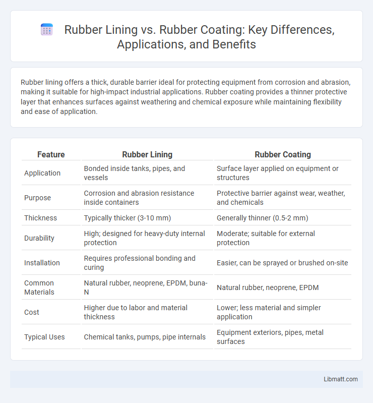 Rubber Lining vs. Rubber Coating: Key Differences, Applications, and Benefits