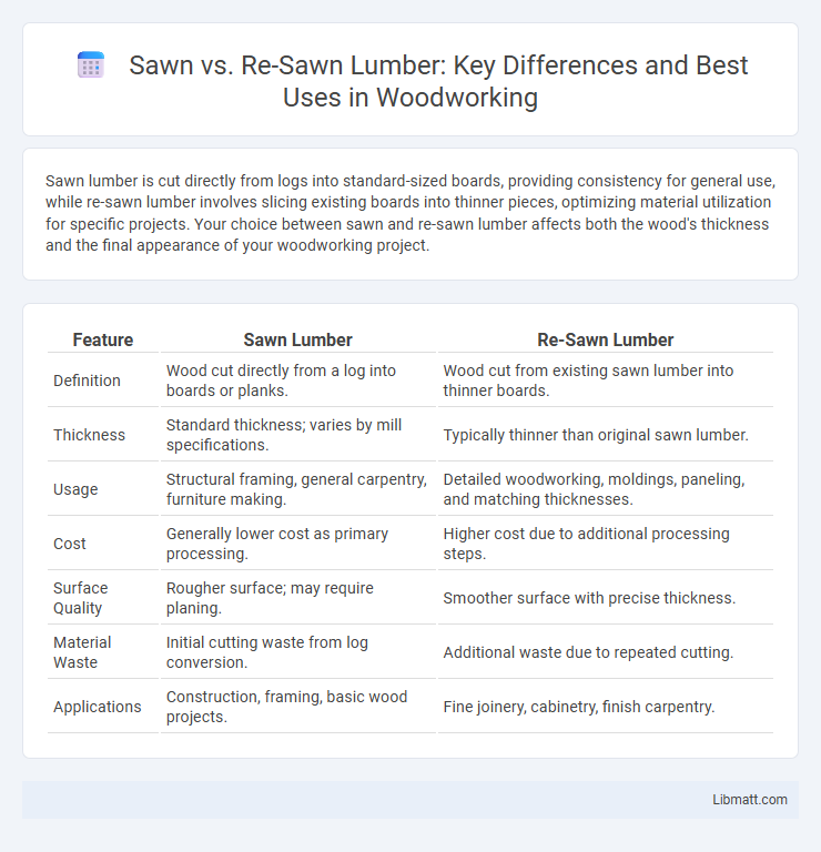 Sawn vs. Re-Sawn Lumber: Key Differences and Best Uses in Woodworking