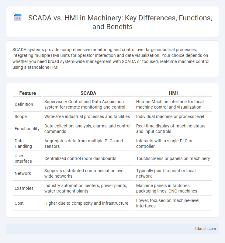 SCADA vs. HMI in Machinery: Key Differences, Functions, and Benefits