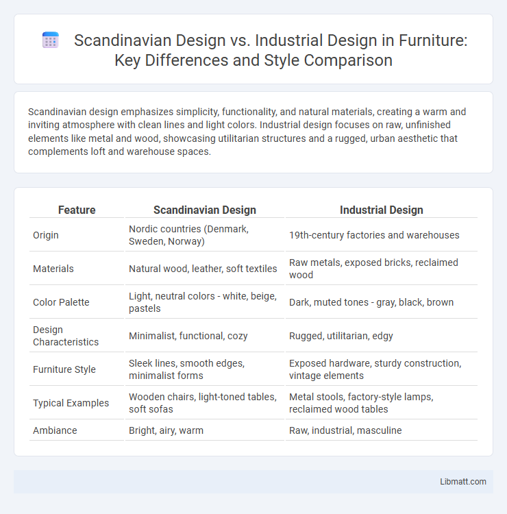 Scandinavian Design vs. Industrial Design in Furniture: Key Differences and Style Comparison