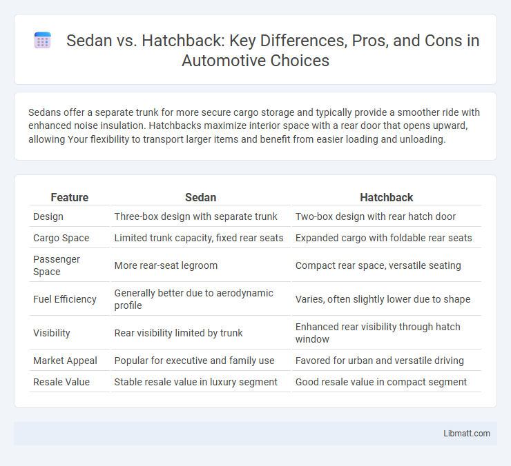 Sedan vs. Hatchback: Key Differences, Pros, and Cons in Automotive Choices