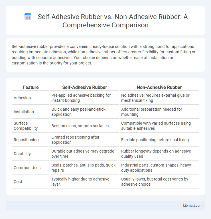 Self-Adhesive Rubber vs. Non-Adhesive Rubber: A Comprehensive Comparison