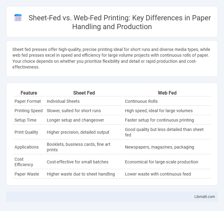 Sheet-Fed vs. Web-Fed Printing: Key Differences in Paper Handling and Production