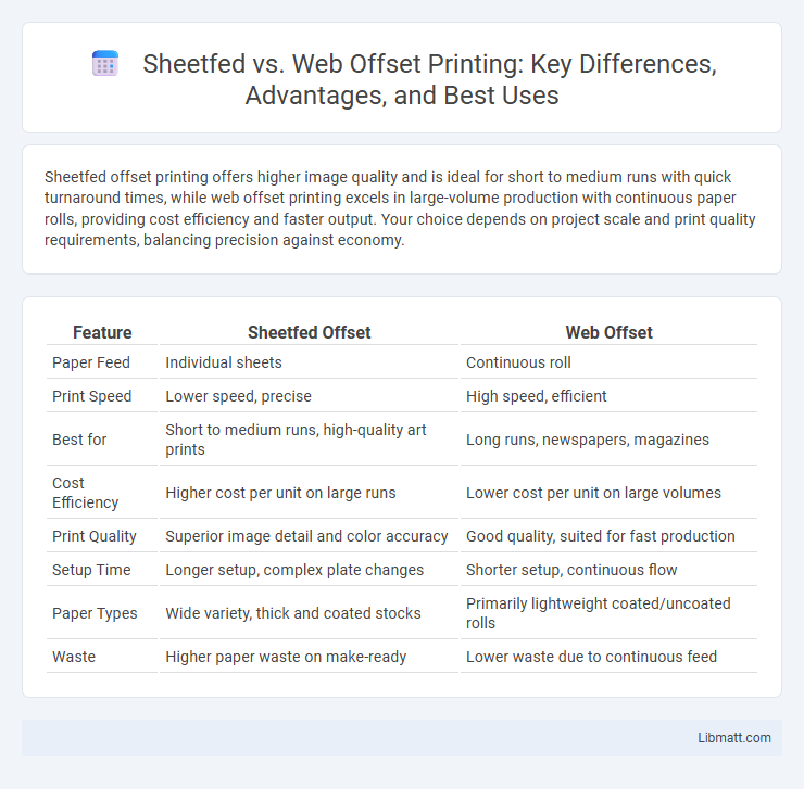 Sheetfed vs. Web Offset Printing: Key Differences, Advantages, and Best Uses