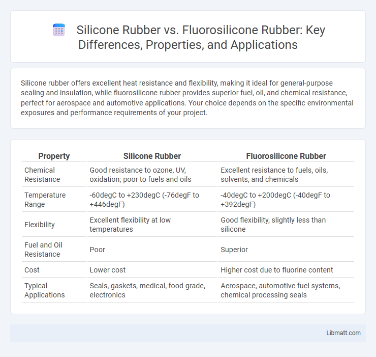 Silicone Rubber vs. Fluorosilicone Rubber: Key Differences, Properties, and Applications