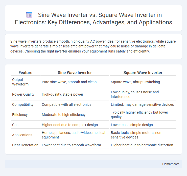 Sine Wave Inverter vs. Square Wave Inverter in Electronics: Key Differences, Advantages, and Applications
