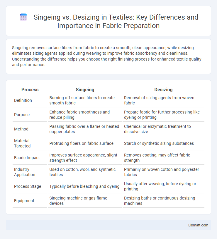 Singeing vs. Desizing in Textiles: Key Differences and Importance in Fabric Preparation
