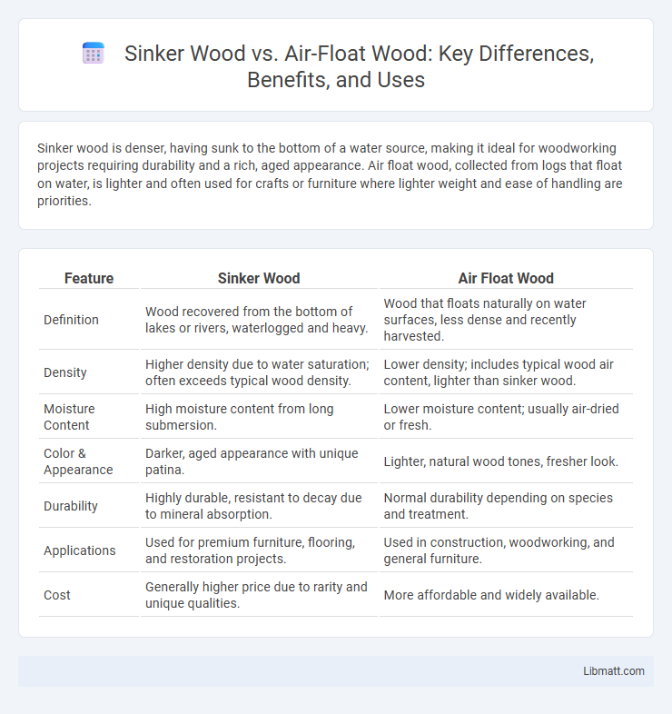 Sinker Wood vs. Air-Float Wood: Key Differences, Benefits, and Uses
