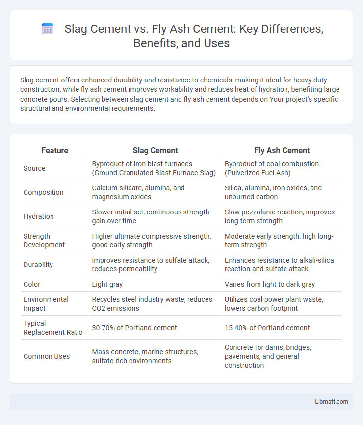 Slag Cement vs. Fly Ash Cement: Key Differences, Benefits, and Uses