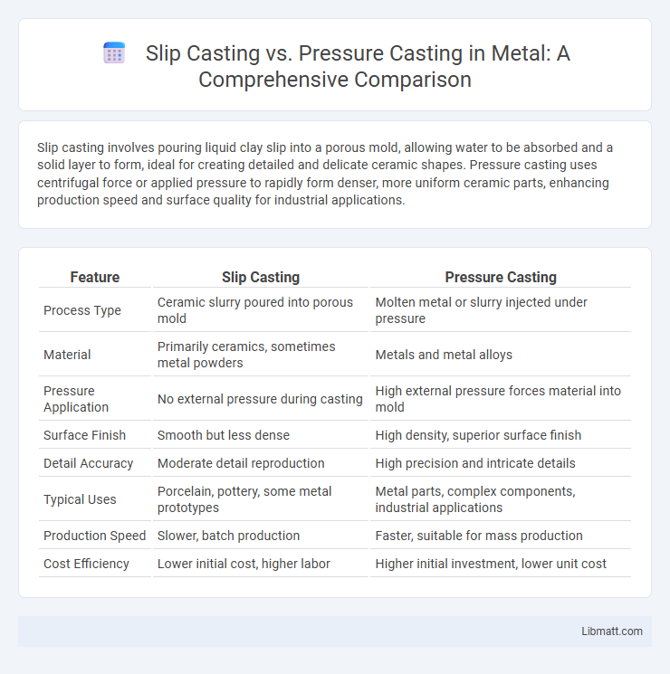 Slip Casting vs. Pressure Casting in Metal: A Comprehensive Comparison