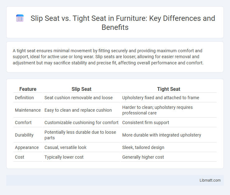 Slip Seat vs. Tight Seat in Furniture: Key Differences and Benefits