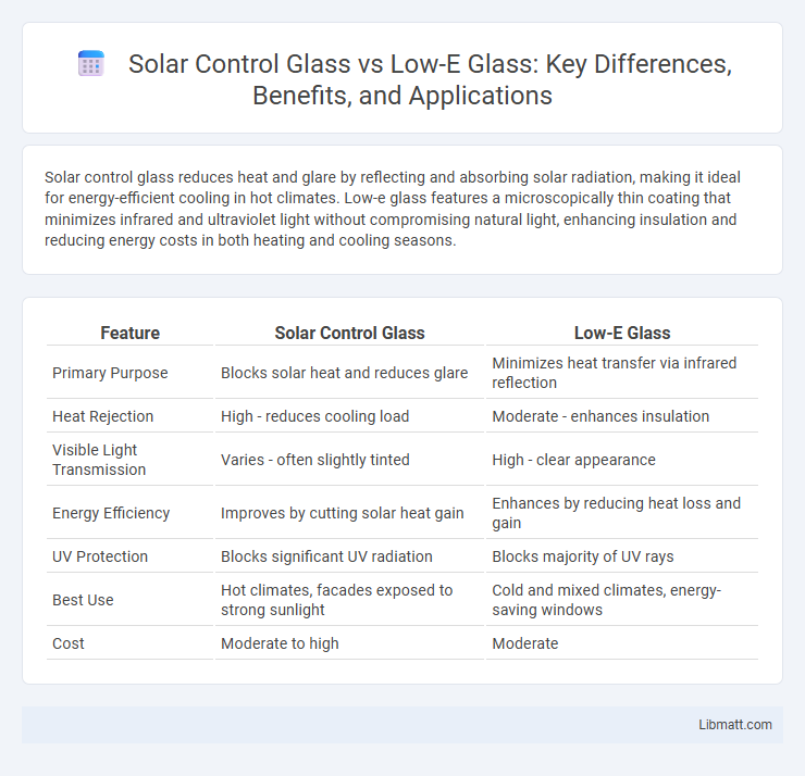 Solar Control Glass vs Low-E Glass: Key Differences, Benefits, and Applications
