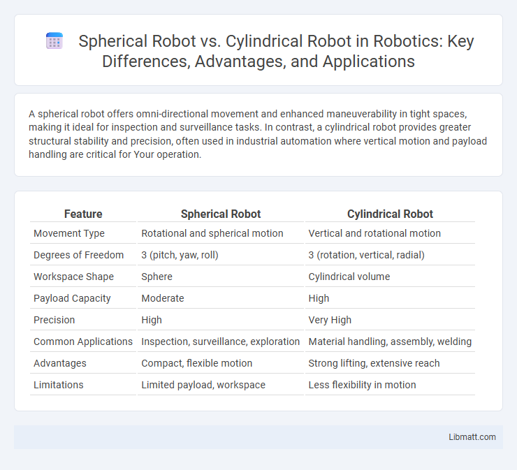 Spherical Robot vs. Cylindrical Robot in Robotics: Key Differences, Advantages, and Applications