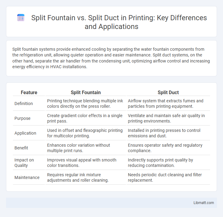 Split Fountain vs. Split Duct in Printing: Key Differences and Applications