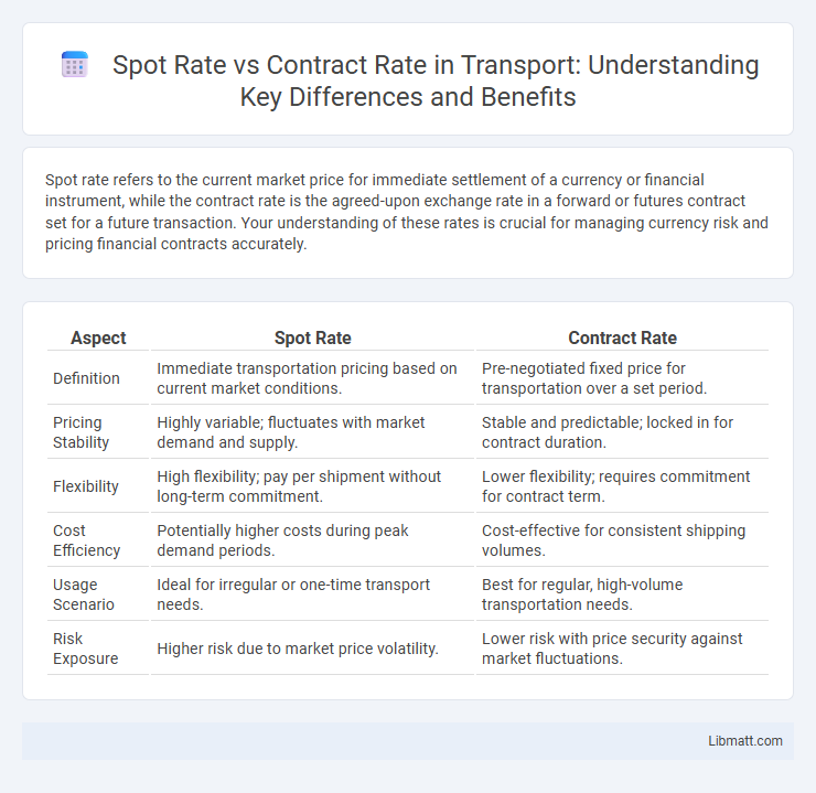 Spot Rate vs Contract Rate in Transport: Understanding Key Differences and Benefits