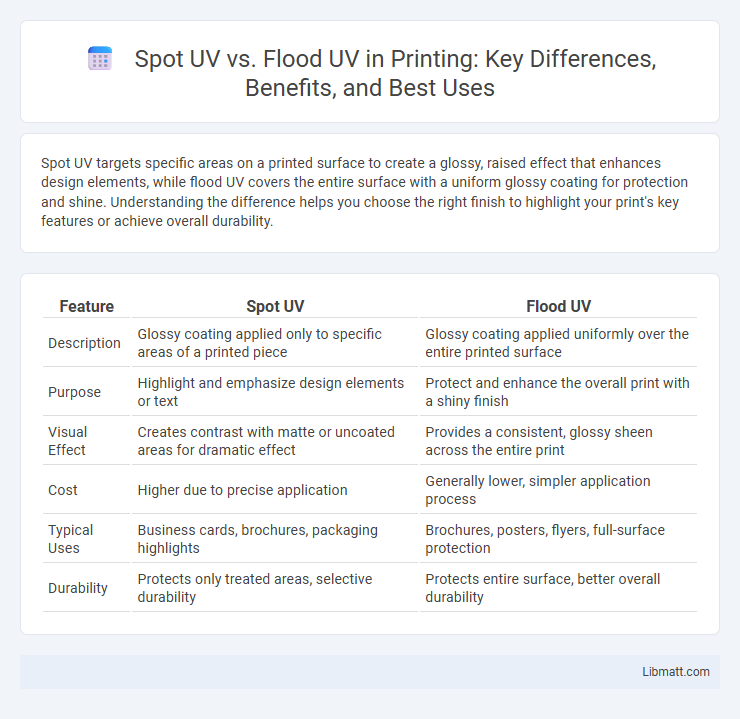 Spot UV vs. Flood UV in Printing: Key Differences, Benefits, and Best Uses