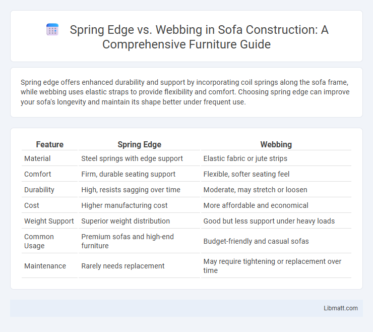 Spring Edge vs. Webbing in Sofa Construction: A Comprehensive Furniture Guide