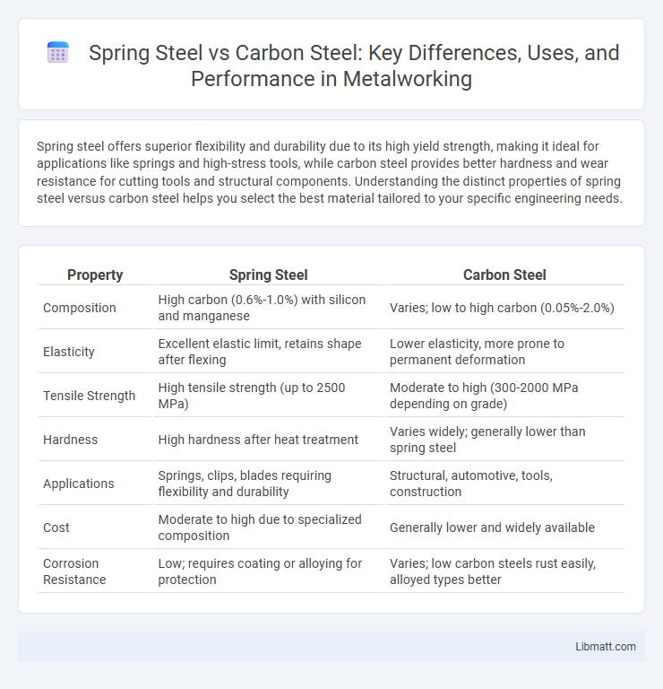 Spring Steel vs Carbon Steel: Key Differences, Uses, and Performance in Metalworking