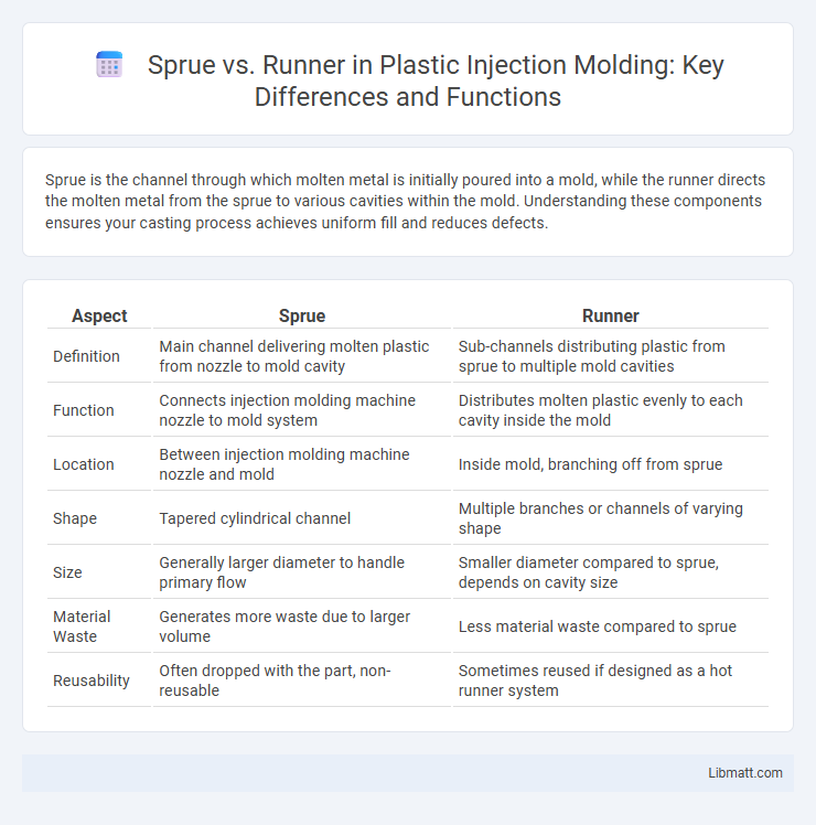 Sprue vs. Runner in Plastic Injection Molding: Key Differences and Functions