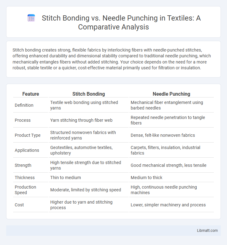 Stitch Bonding vs. Needle Punching in Textiles: A Comparative Analysis